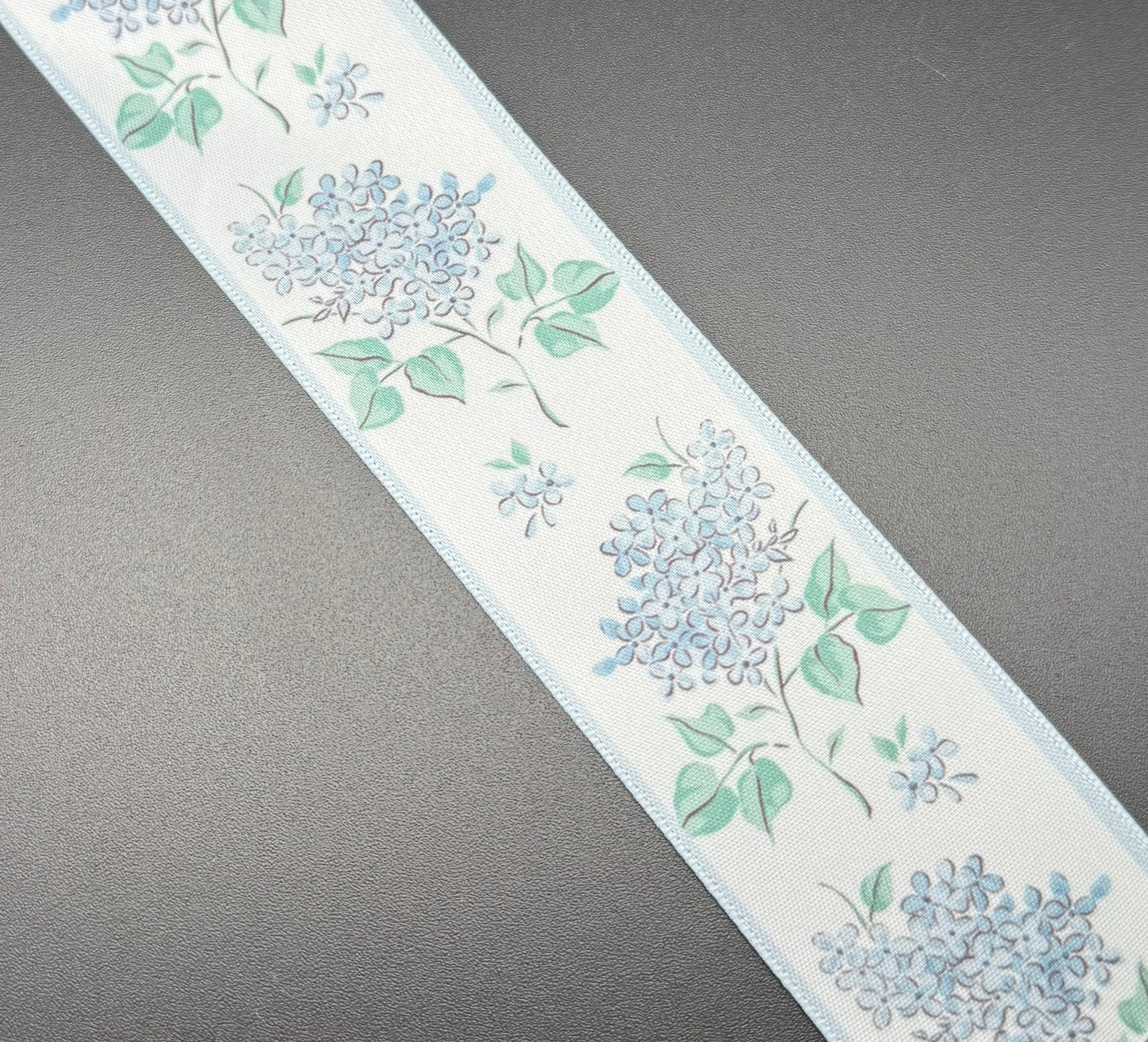 Floral Blue Satin (5.5")