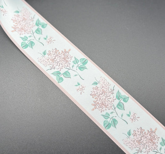 Floral Pink Satin (5.5")