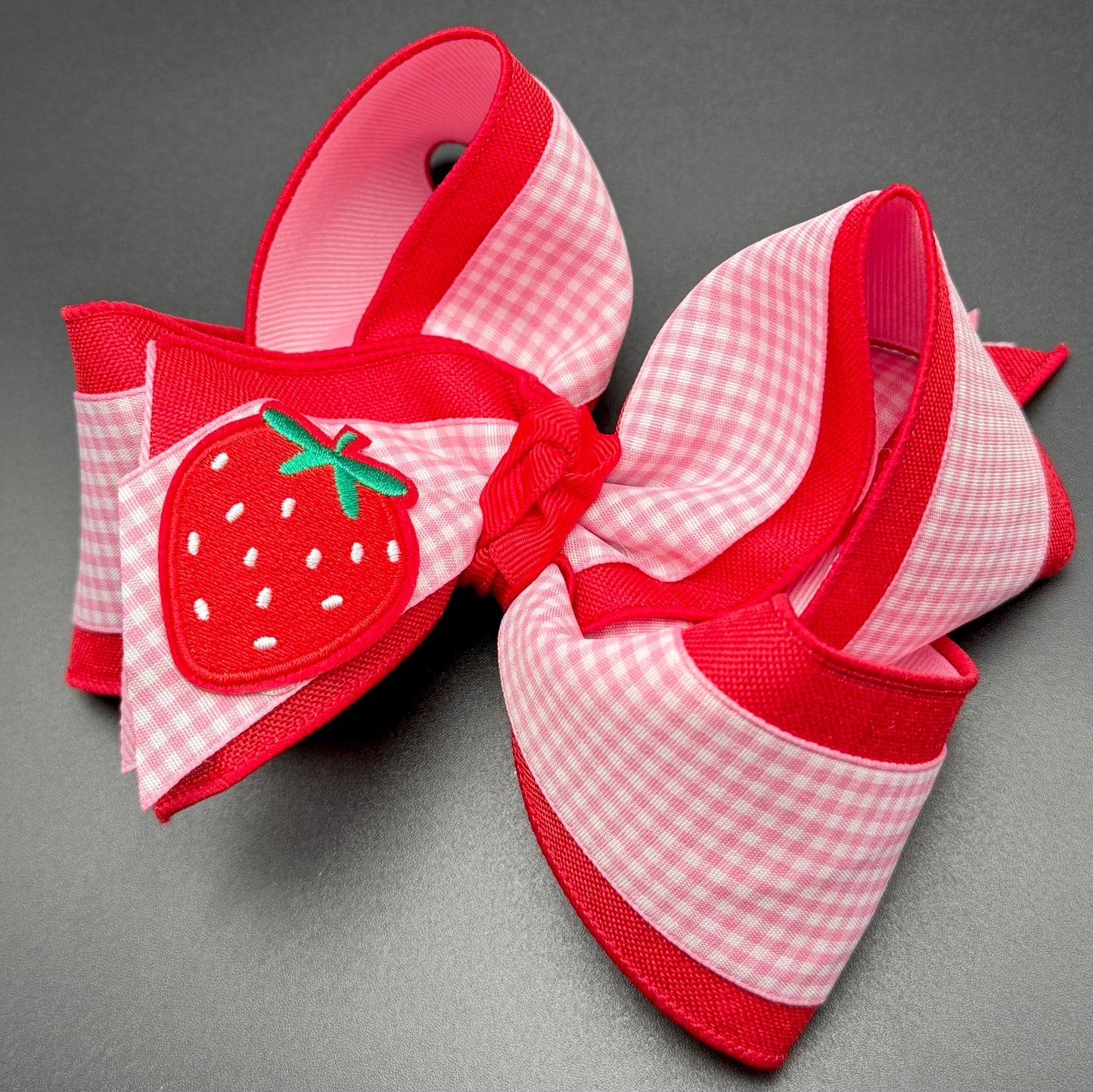 Pink Gingham Berry (5.5")