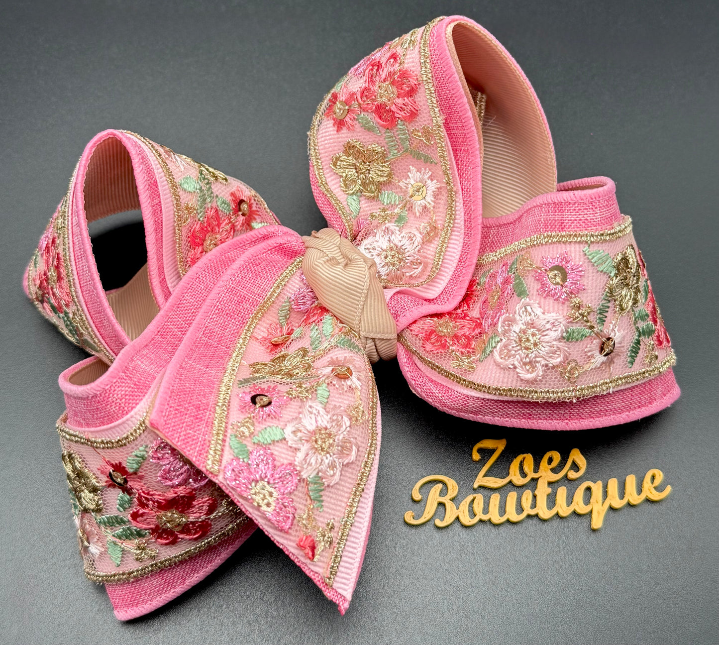 Embroidery Floral ( PINK )