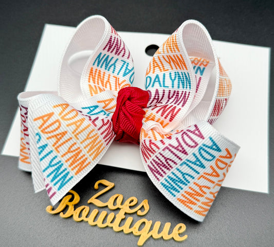 Fall Name Bows