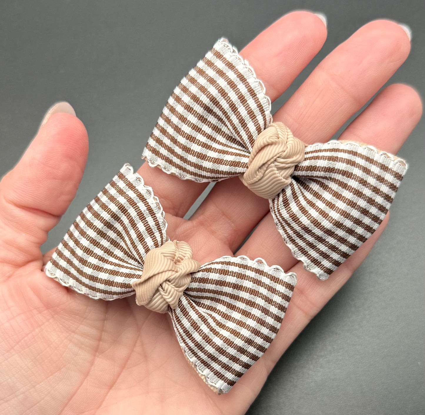 Chocolate Gingham Bitsy Set ( Night Owls )