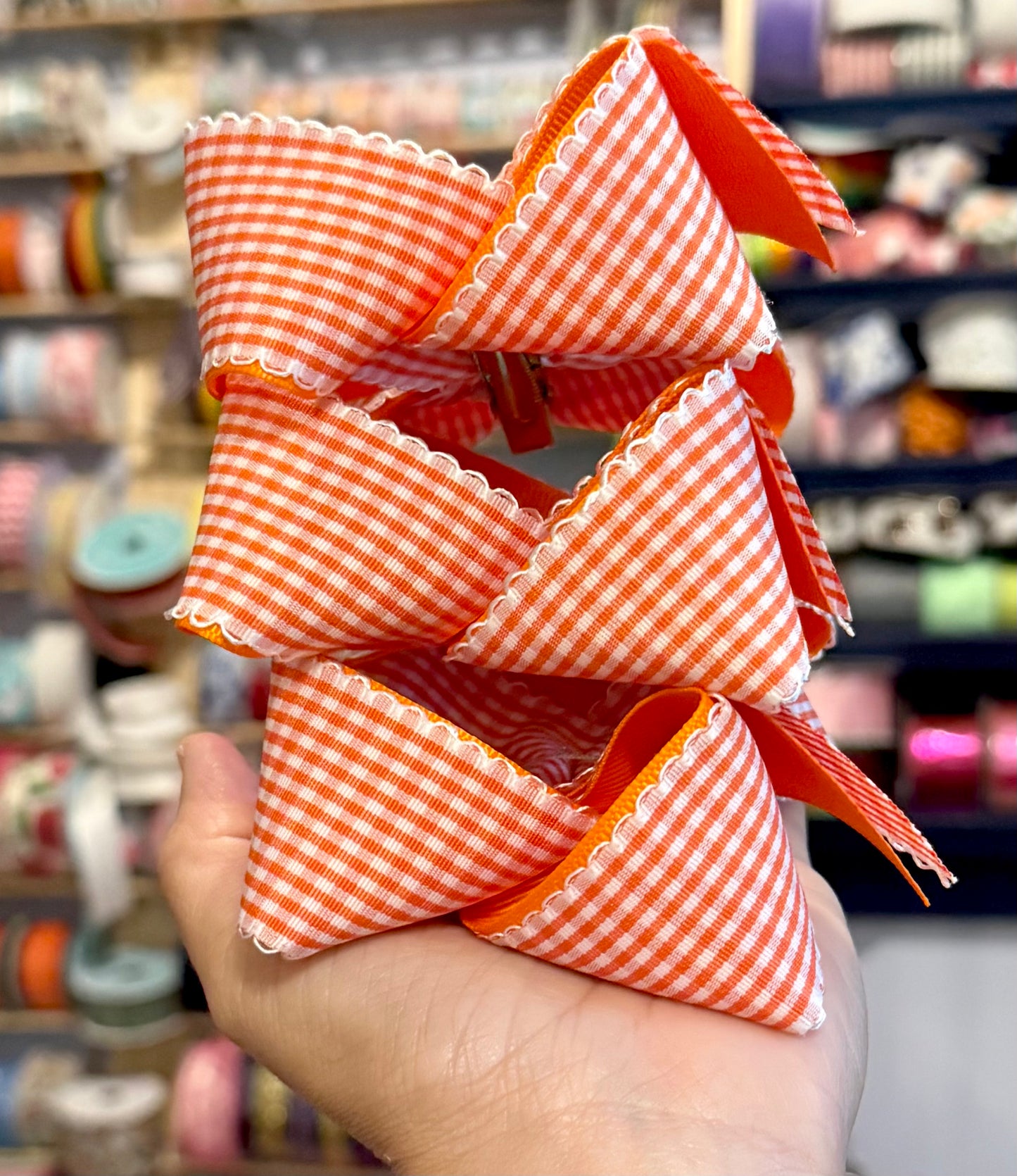 Orange Gingham baby