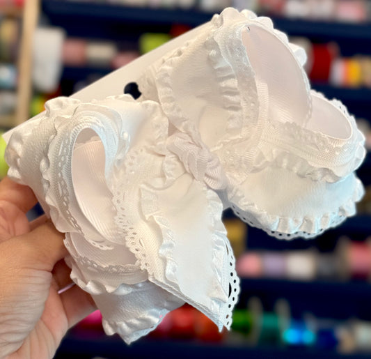 Ruffles in white