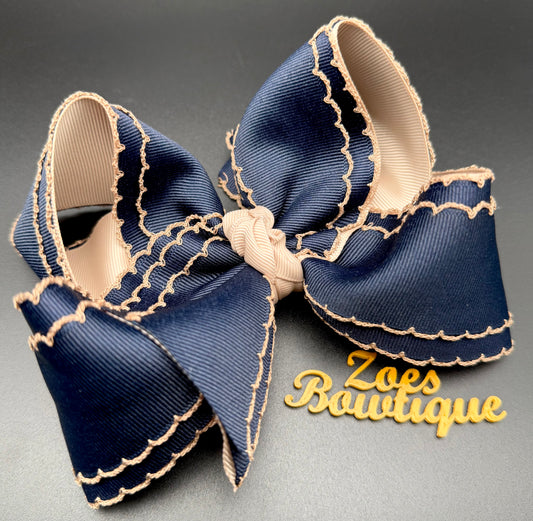 Fall Moonstitch Navy ( sample )