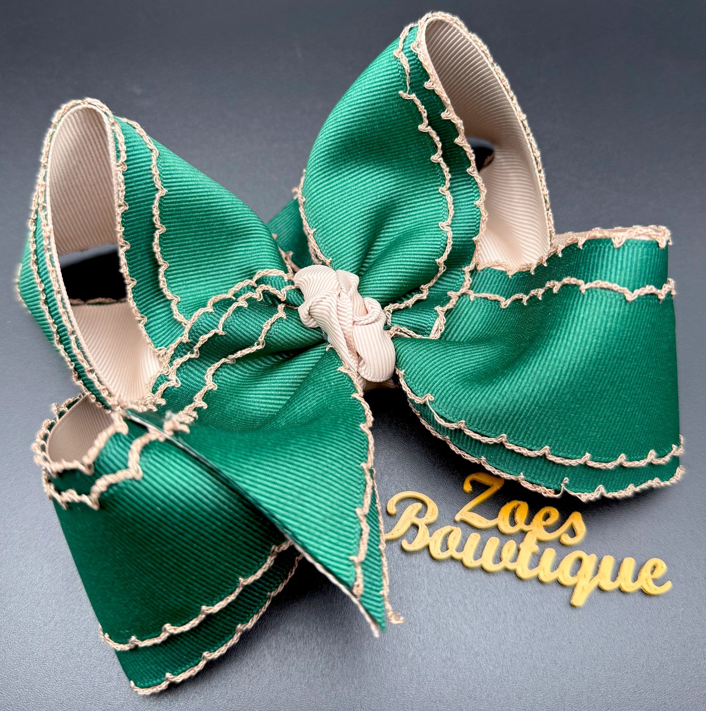 Fall moon stitch (Emerald)